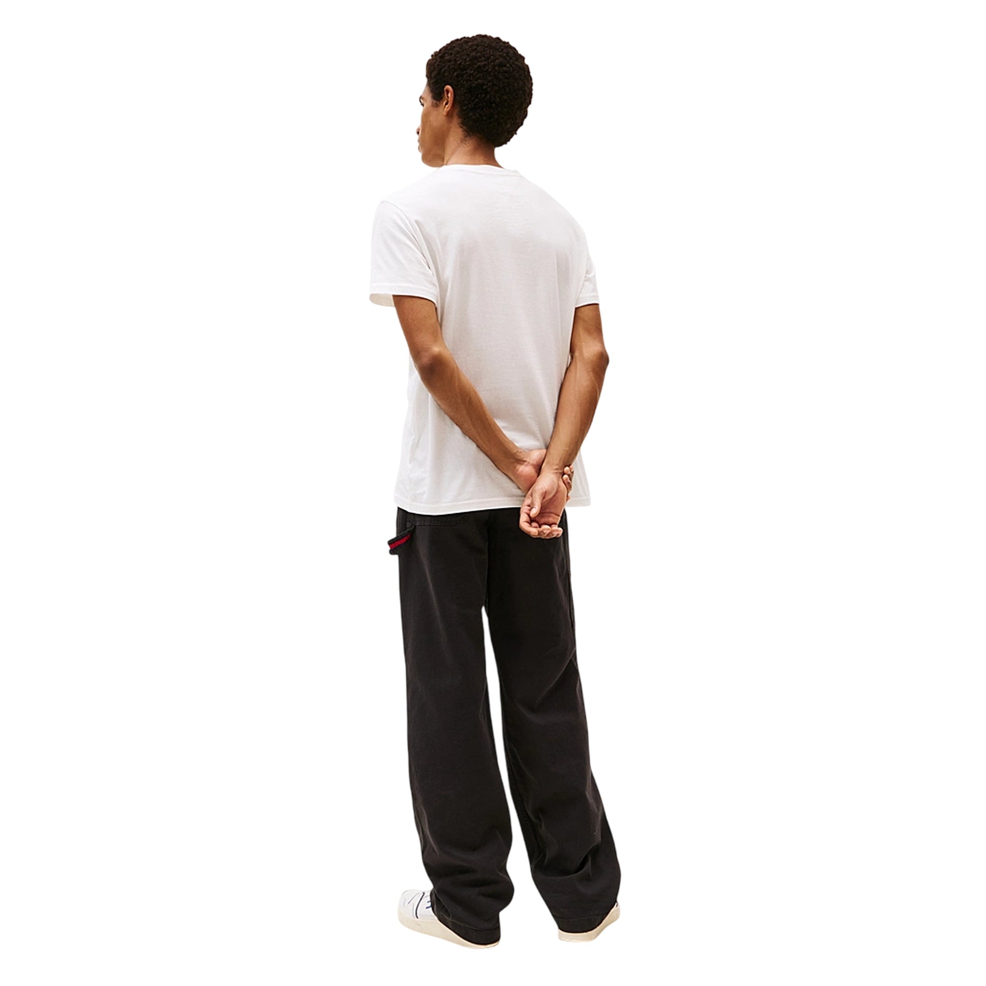 T-shirt Uomo dal fit slim, con logo lineare a contrasto e girocollo