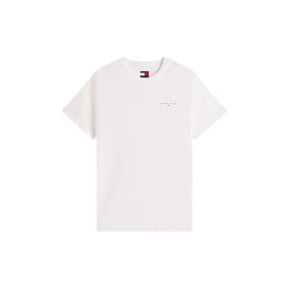 T-shirt Uomo dal fit slim, con logo lineare a contrasto e girocollo