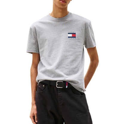 T-shirt Uomo maxi stampa flag posteriore e girocollo