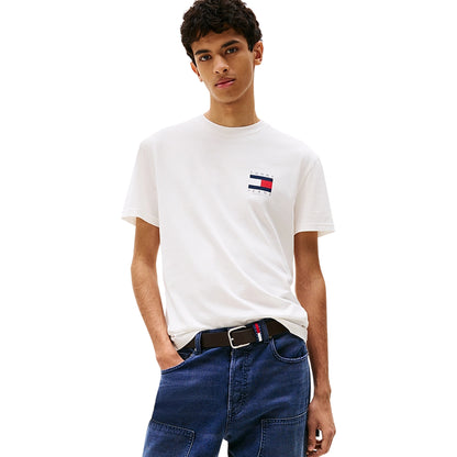 T-shirt Uomo maxi stampa flag posteriore e mezza manica