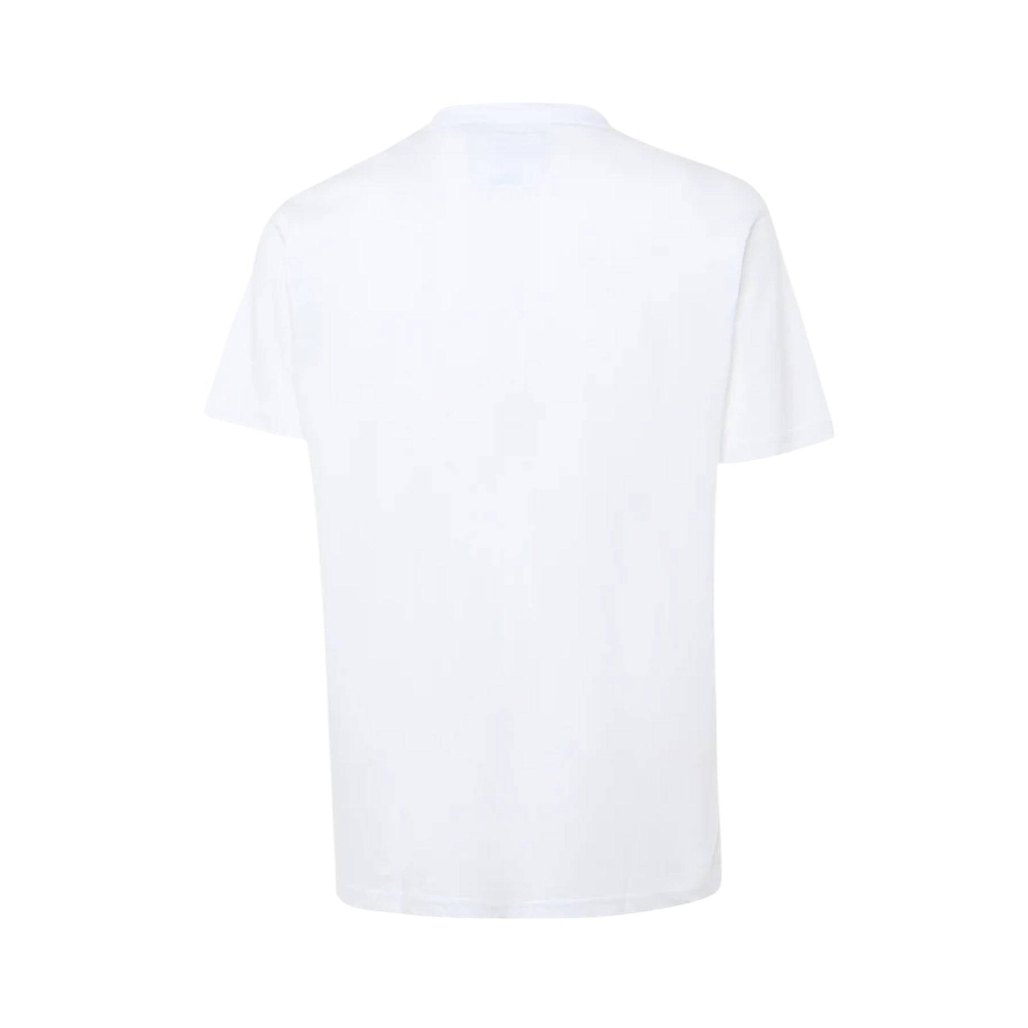 T-shirt Uomo Bianca in cotone, con micrologo sul petto