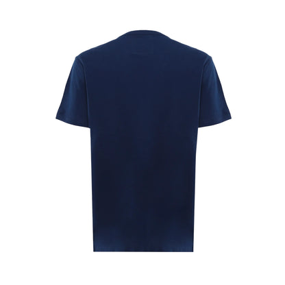T-shirt Uomo dal taglio classico, in cotone, con micrologo sul petto
