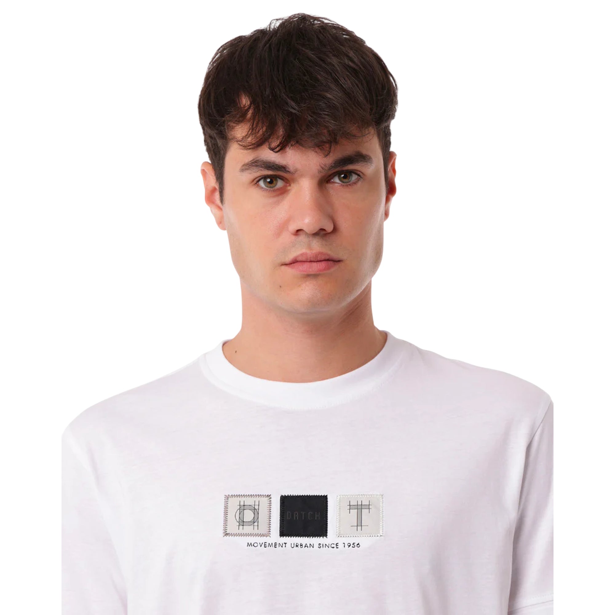 T-shirt Uomo Classic Print, con applicazioni frontali e taglio classico 