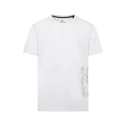 T-shirt Uomo a tinta unita, con stampa laterale e girocollo