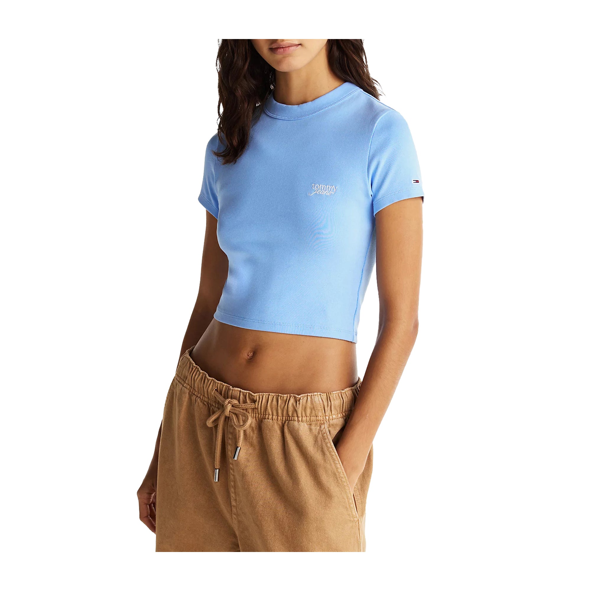 T-shirt Donna Celeste Tommy Hilfiger Cropped Slim