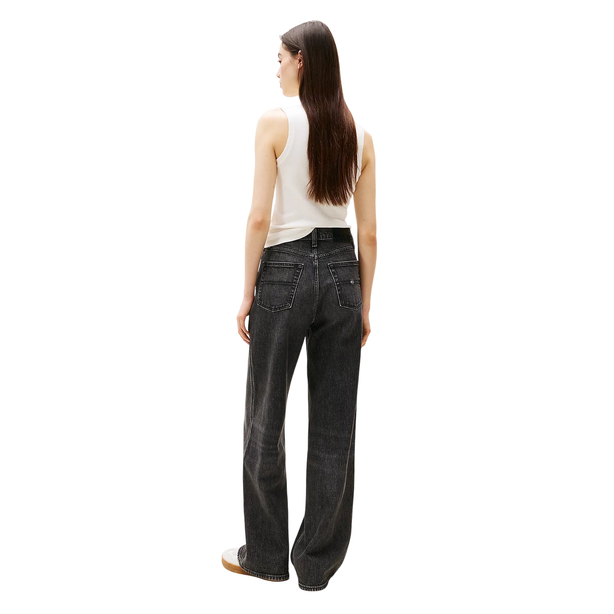 Jeans Donna Claire a gamba larga, con cinque tasche