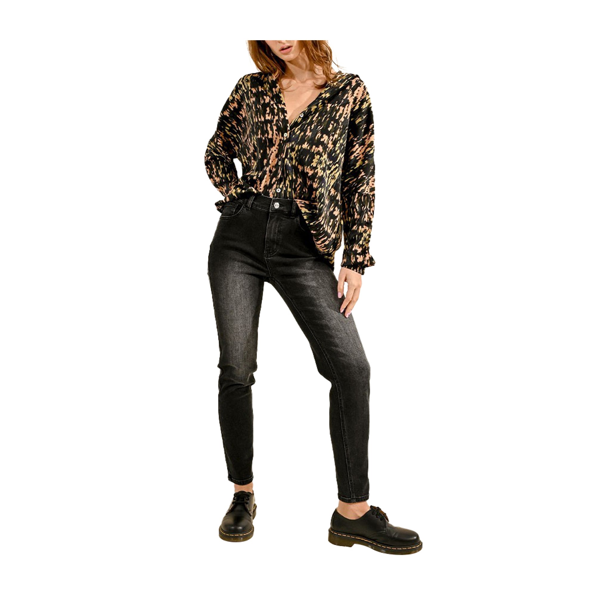 Jeans Donna Nero Molly Bracken Mom Fit