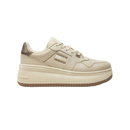 Sneakers Donna Retro Basket platform Beige