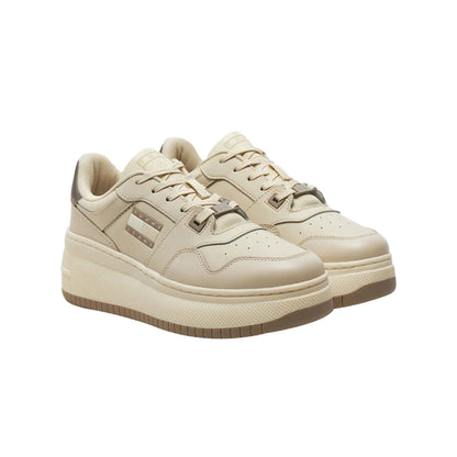 Sneakers Donna Retro Basket platform Beige