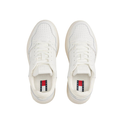 Sneakers Donna con tomaia in pelle e logo laterale