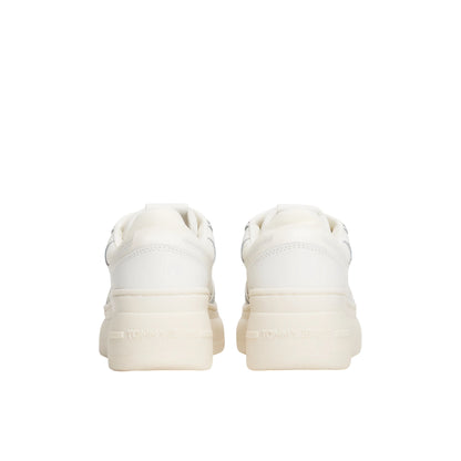 Sneakers Donna con tomaia in pelle e logo laterale