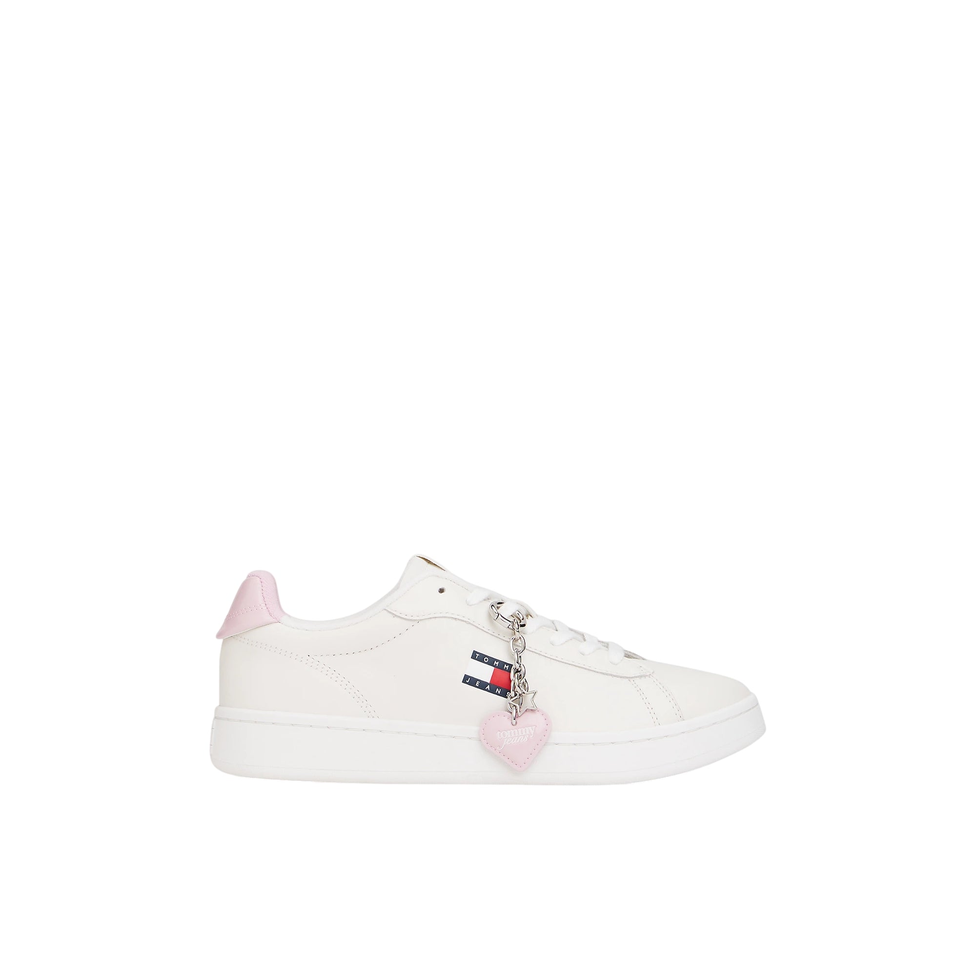 Sneakers sportive bianche Donna Archive in pelle con cuore