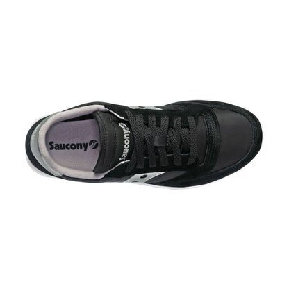 Sneakers Donna Nera in nylon e camoscio con iconico logo Argento 