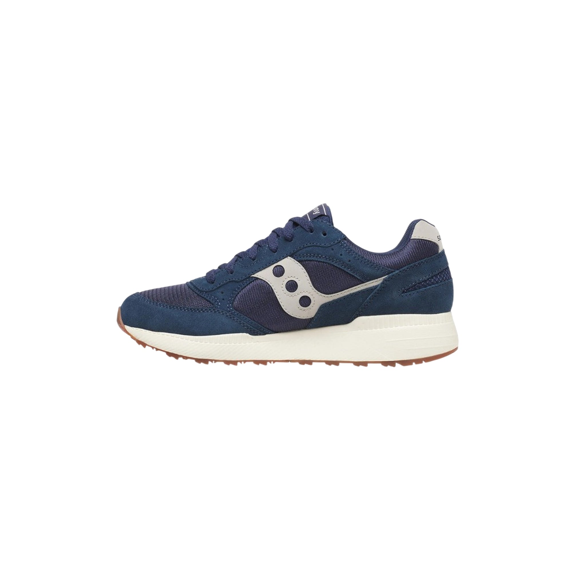 Sneakers Uomo Eclipse, con tomaia Blu scamosciata e logo a contrasto 
