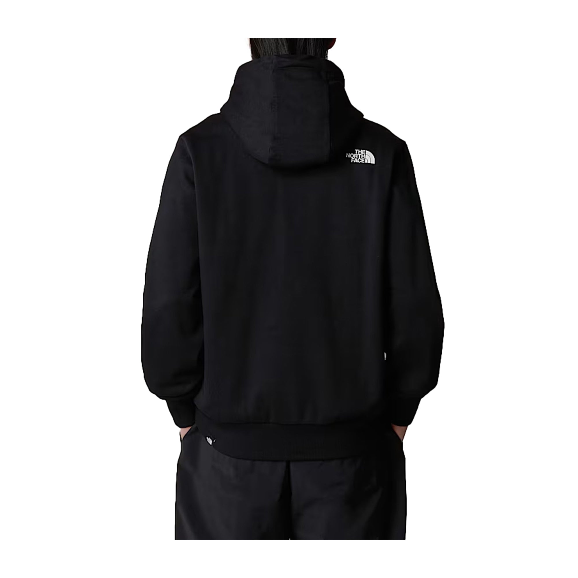 Felpa Uomo con cappuccio e zip integrale Simple Dome Nero