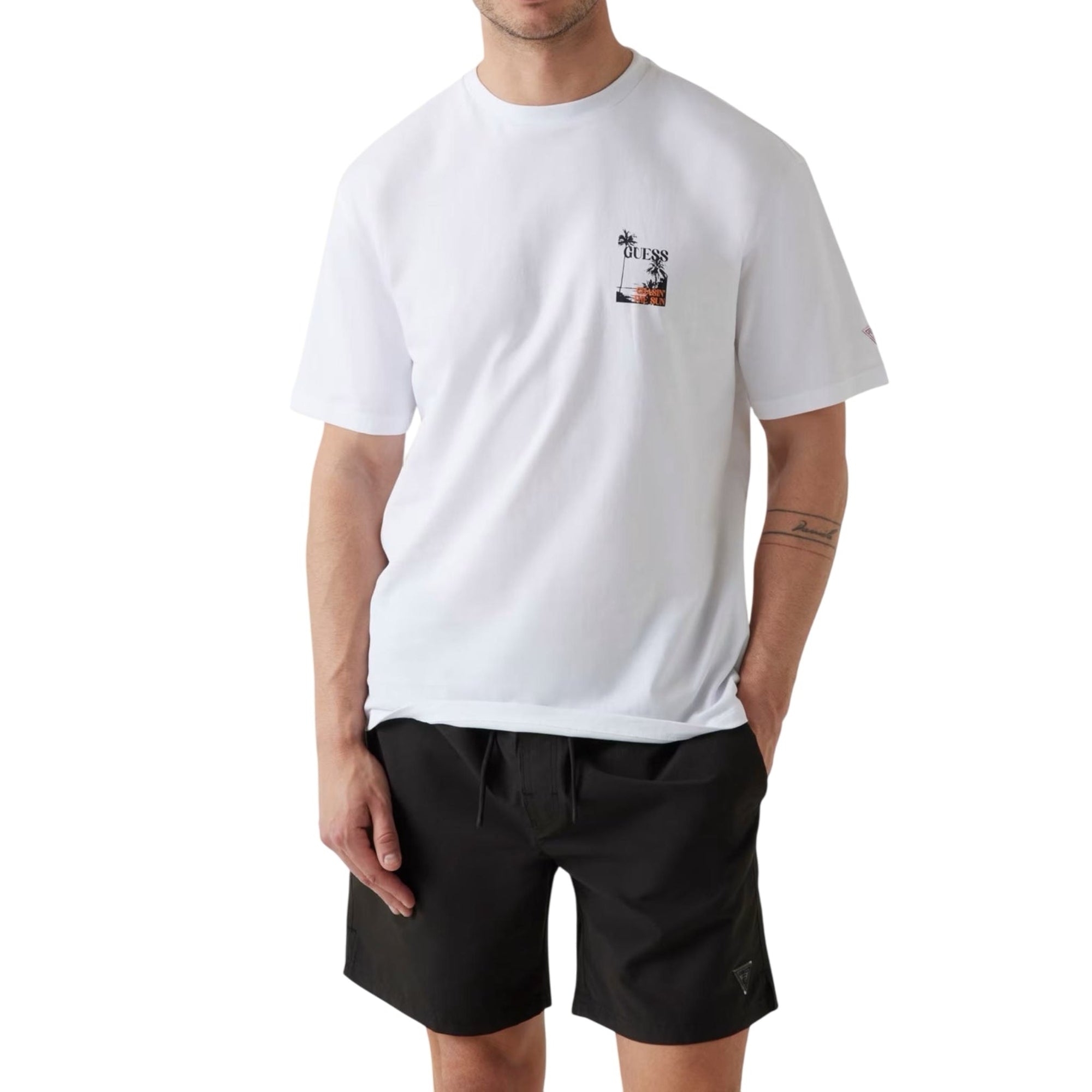 T-shirt Uomo over, con maxi stampa posteriore e scollatura girocollo
