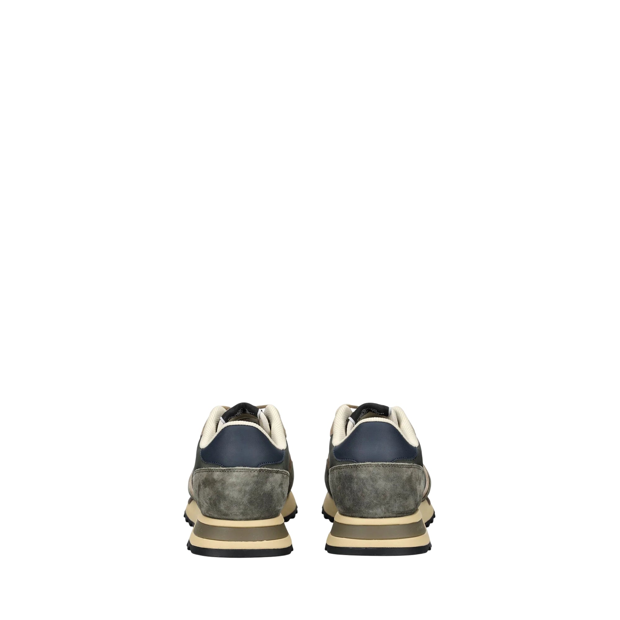 Sneakers Uomo Ryder Verde, con tomaia in pelle e tessuto