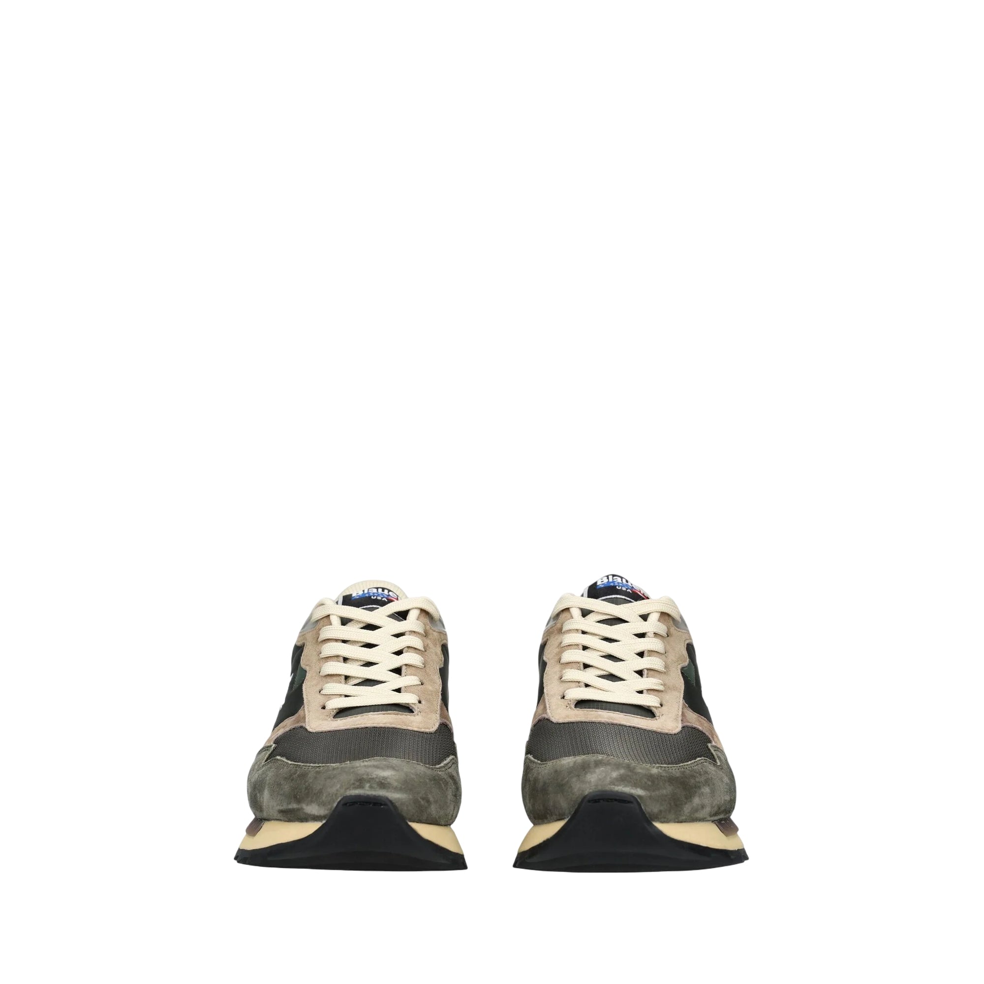 Sneakers Uomo Ryder Verde, con tomaia in pelle e tessuto