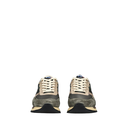 Sneakers Uomo Ryder Verde, con tomaia in pelle e tessuto