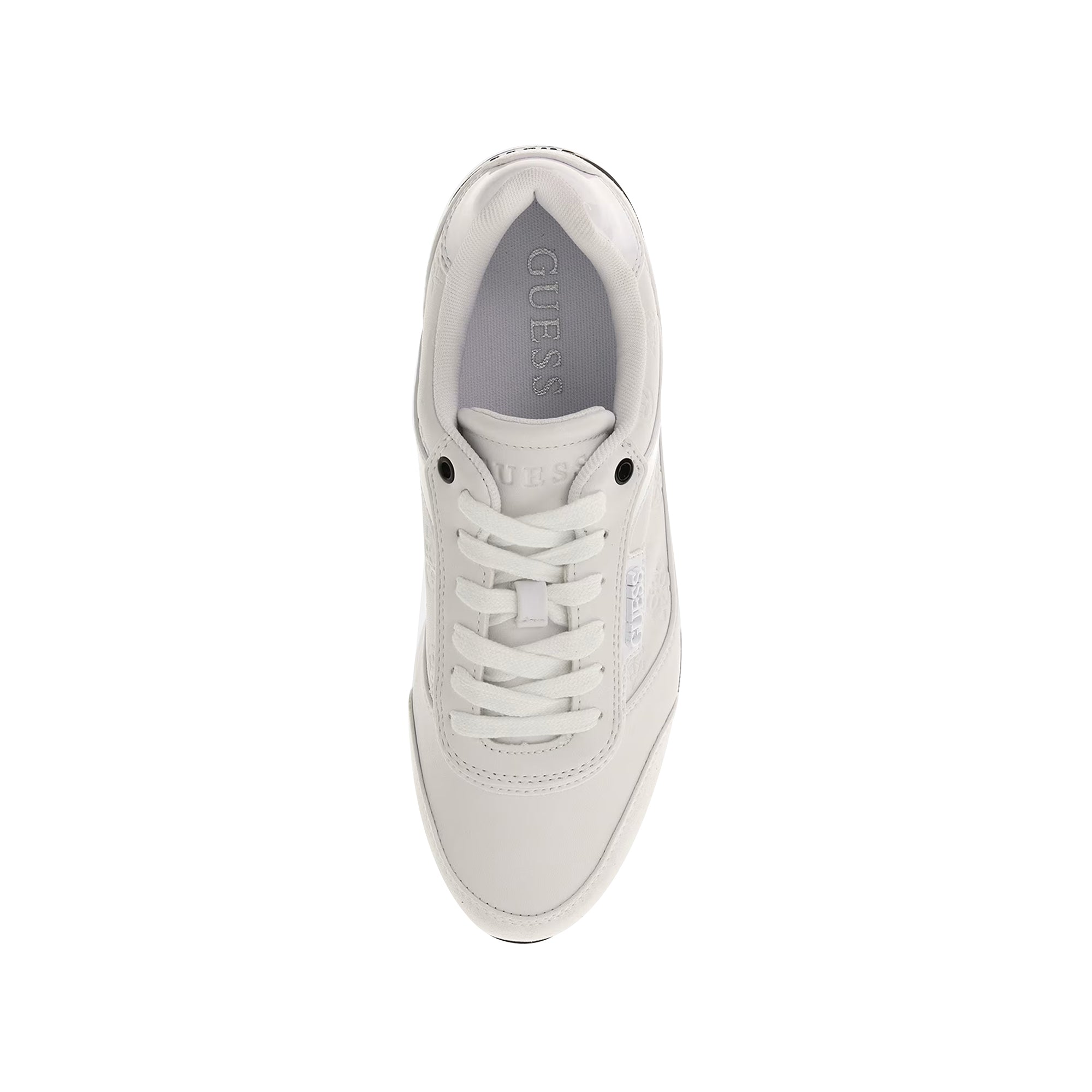 Guess Sneakers Donna Hansini con logo impresso Bianco