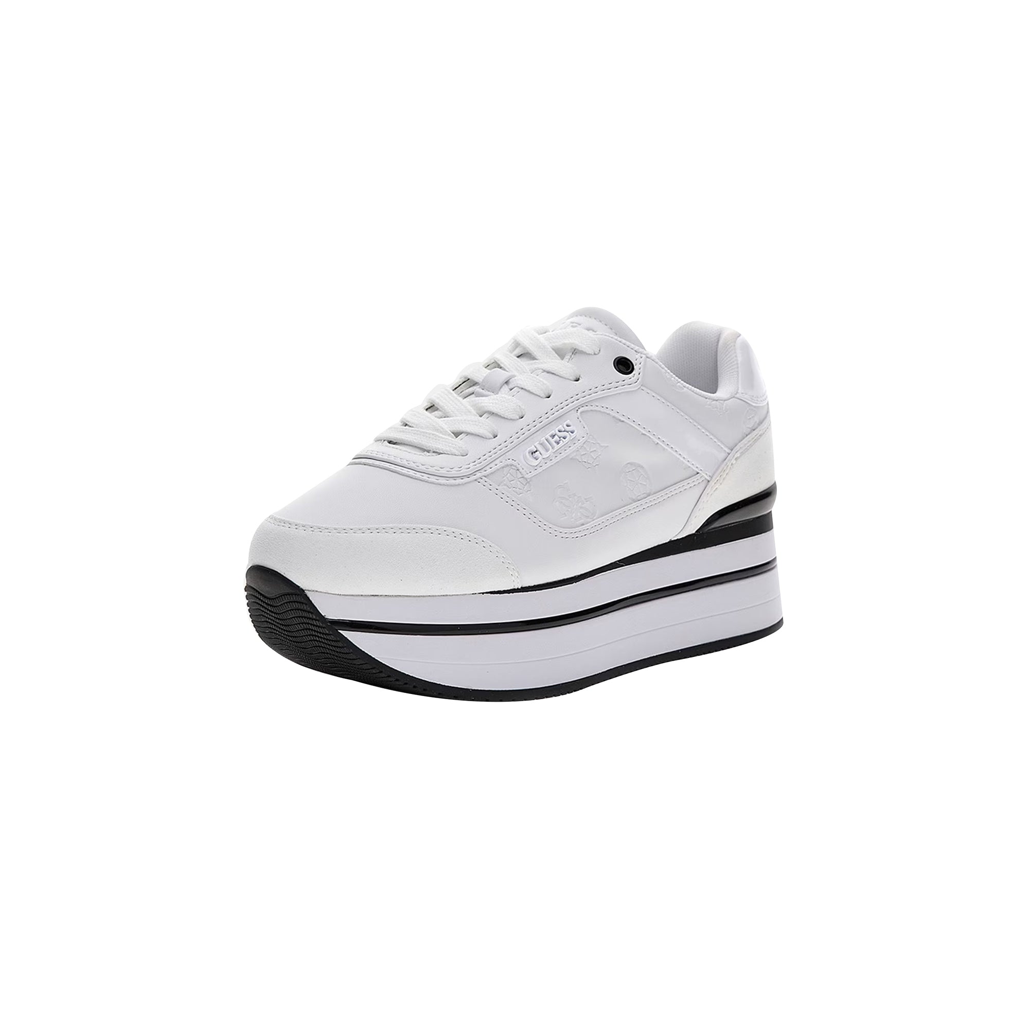 Guess Sneakers Donna Hansini con logo impresso Bianco