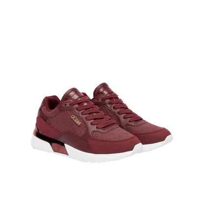 Sneakers Donna con logo inciso Bordeaux