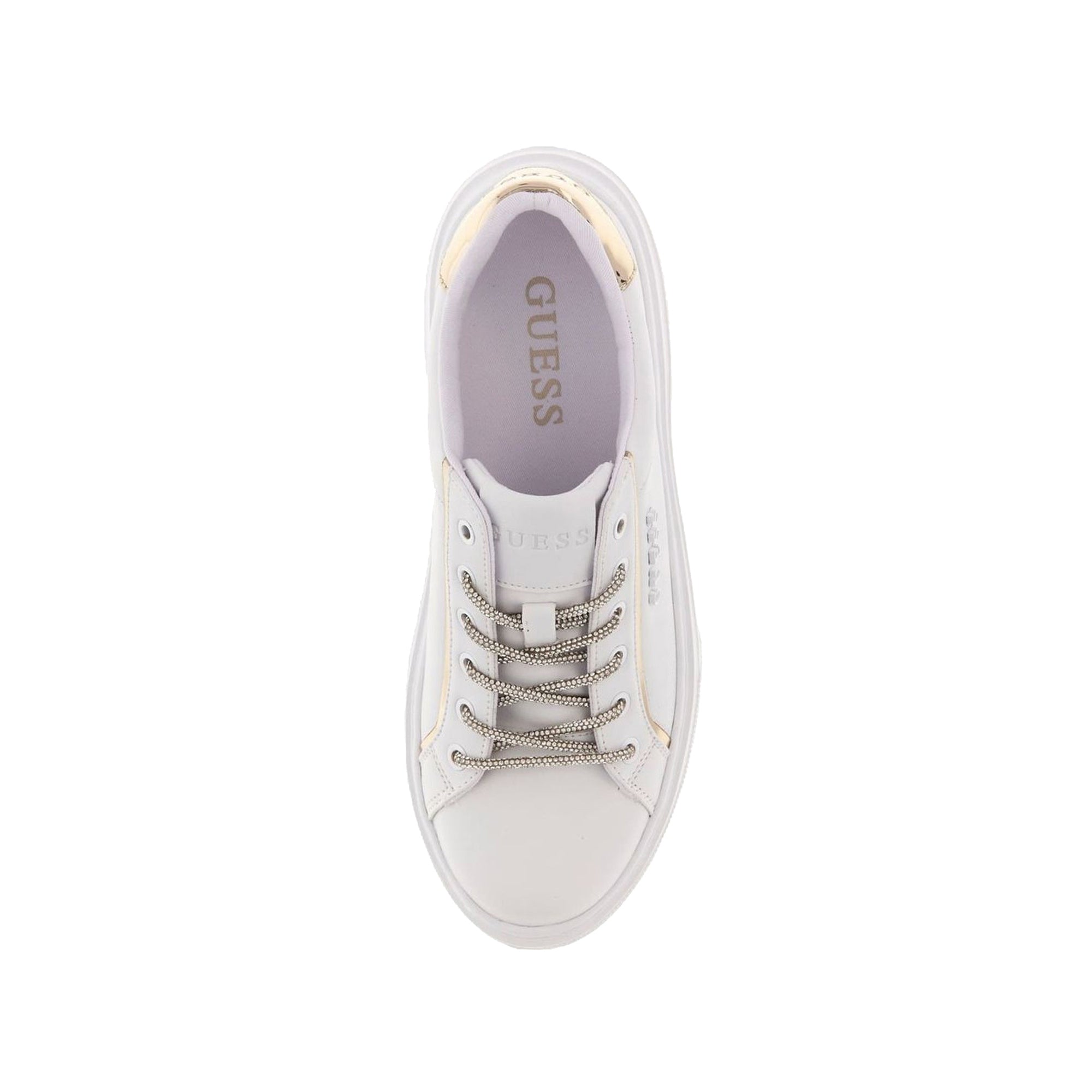 Guess Sneakers Donna Ameria Bianco e Oro