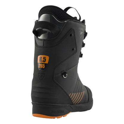 Scarpone Uomo da snowboard Nero, con cinghie in velcro