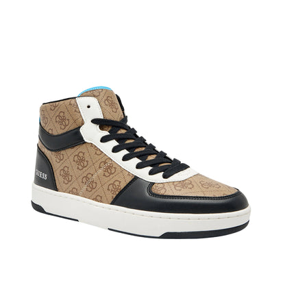 Sneakers Uomo Venice con logo all over Beige