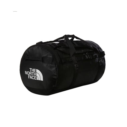 Borsone Duffel Base Camp L, con una capienza di 95 litri e due spallacci 
