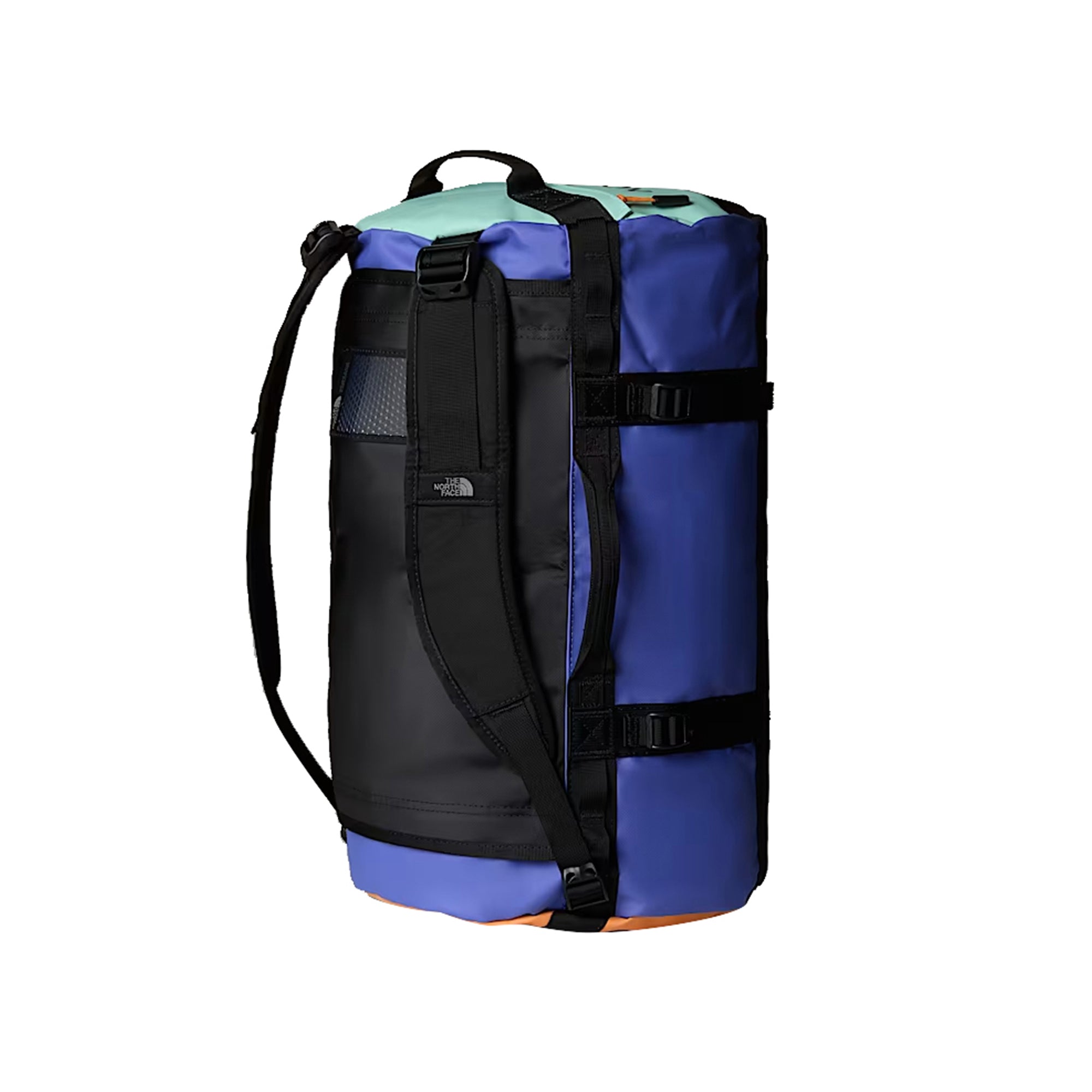 Borsone Base Camp Duffel S, con lati a contrasto logati