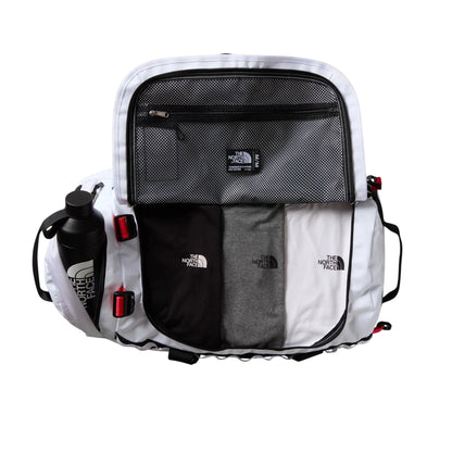 Borsone Unisex Bianco, Base Camp Duffel M, con spallacci regolabili ed una capienza di 71 litri