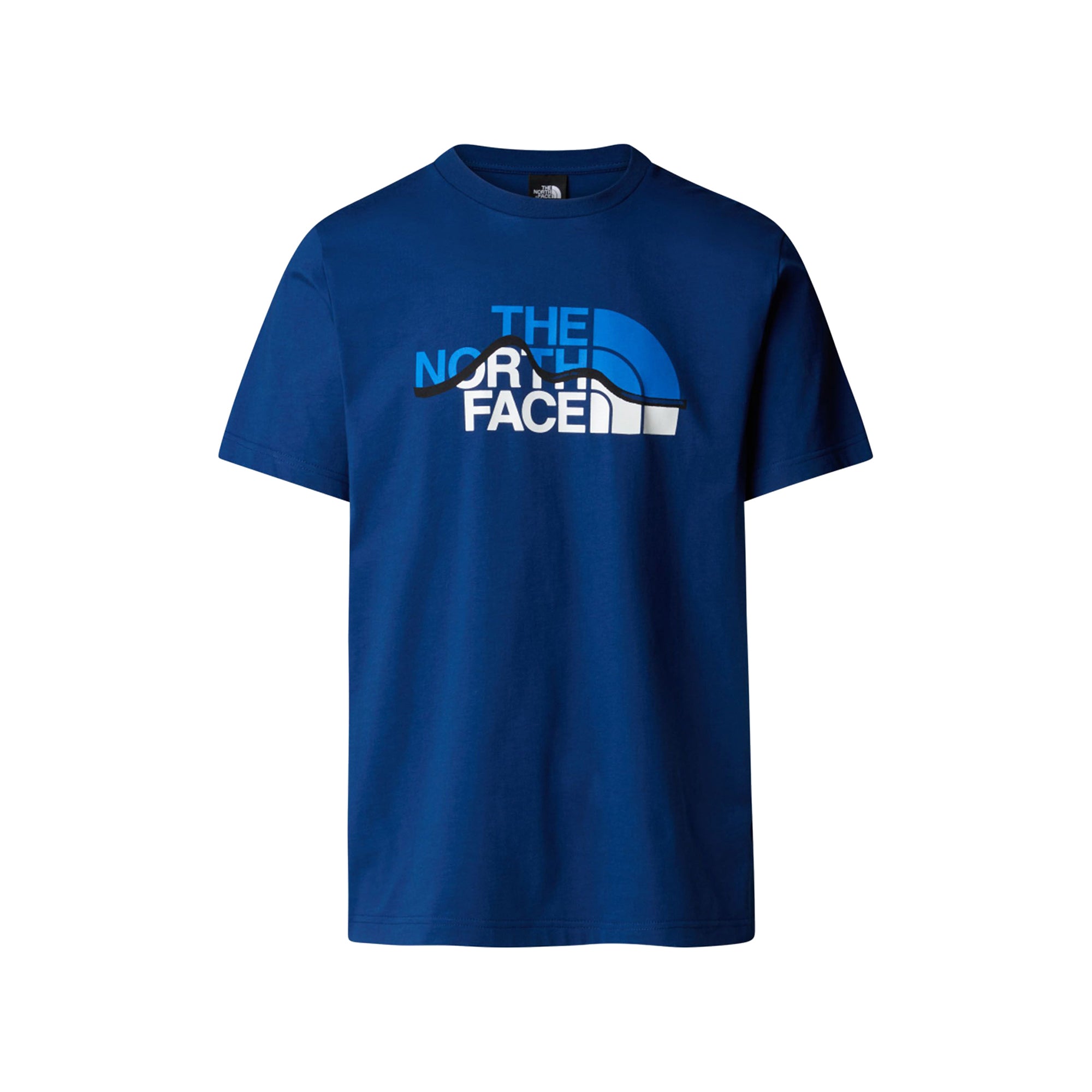 T-shirt Uomo Mountain Line, a girocollo