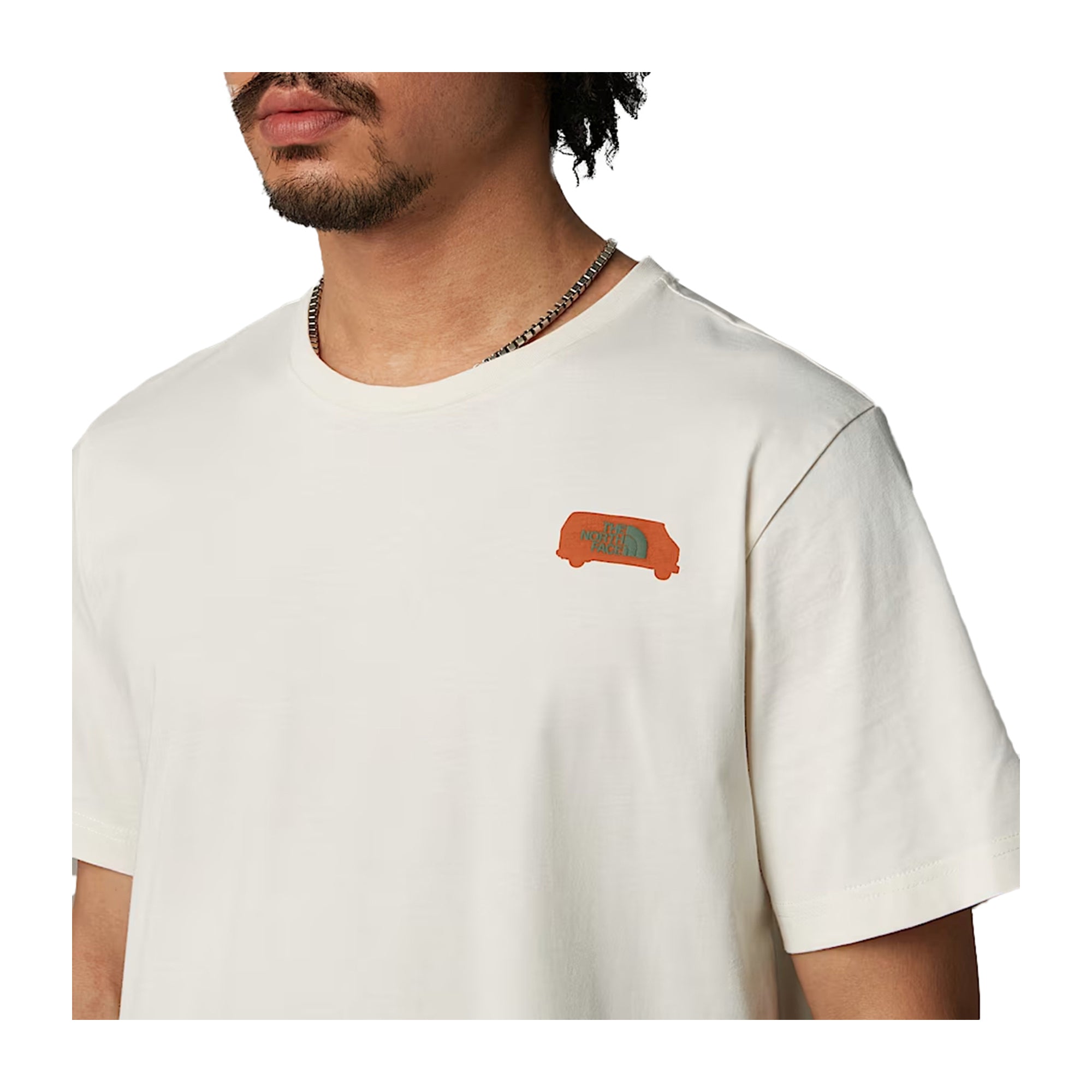 T-shirt Uomo Outdoor Graphic, con maxi stampa posteriore e girocollo 