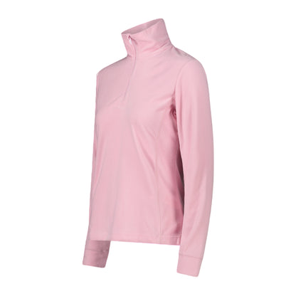 Pile Donna con mezza zip Arctic Fleece Rosa laterale