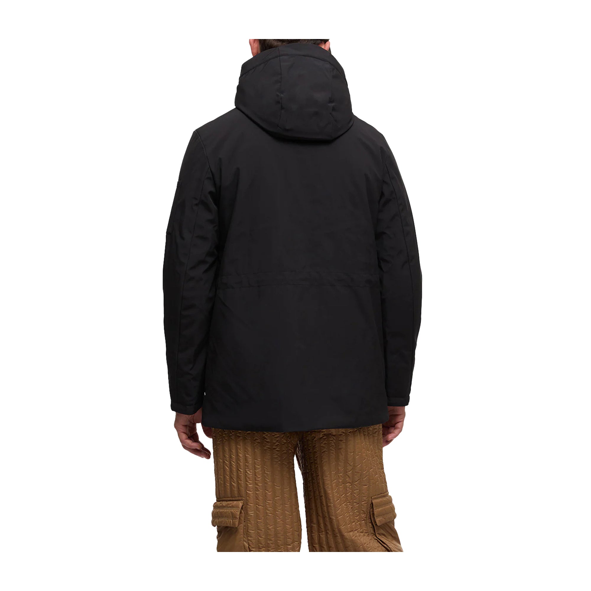 Parka Uomo Linneo con tasche Nero