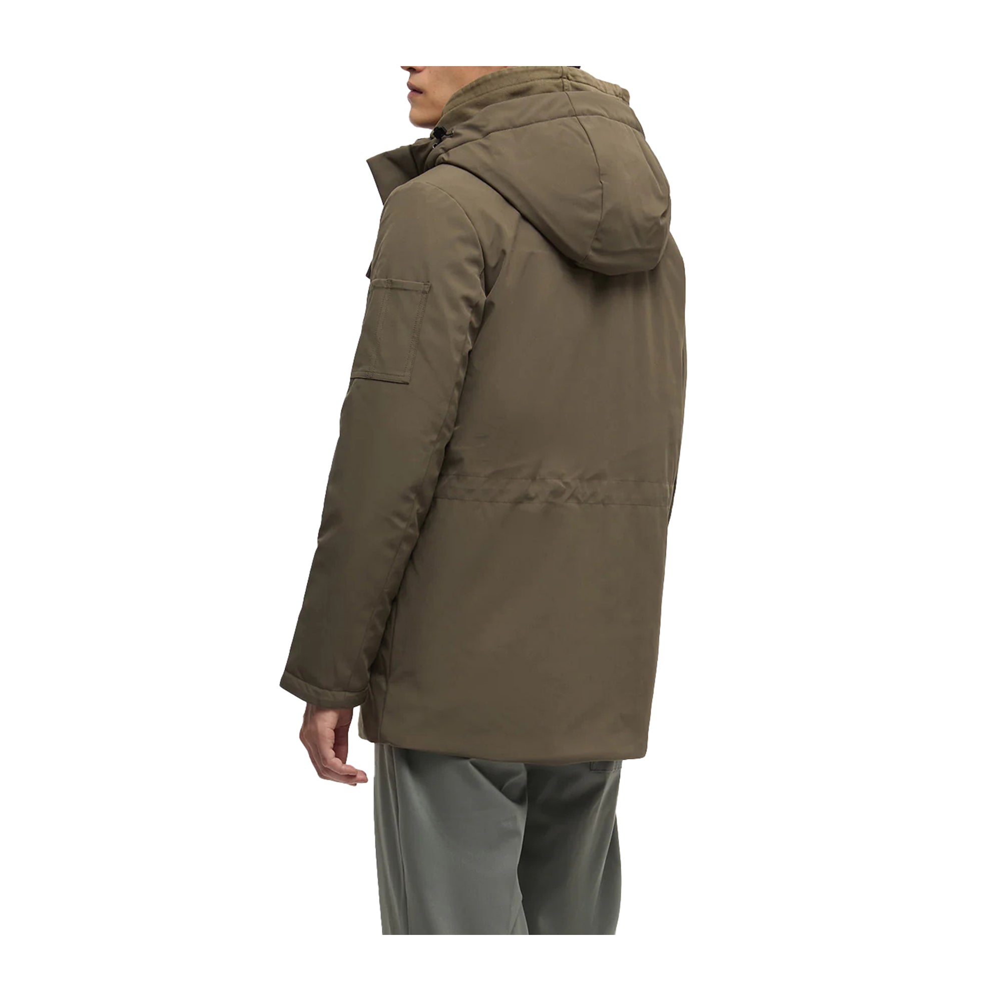 Parka Uomo Linneo con tasche Verde militare