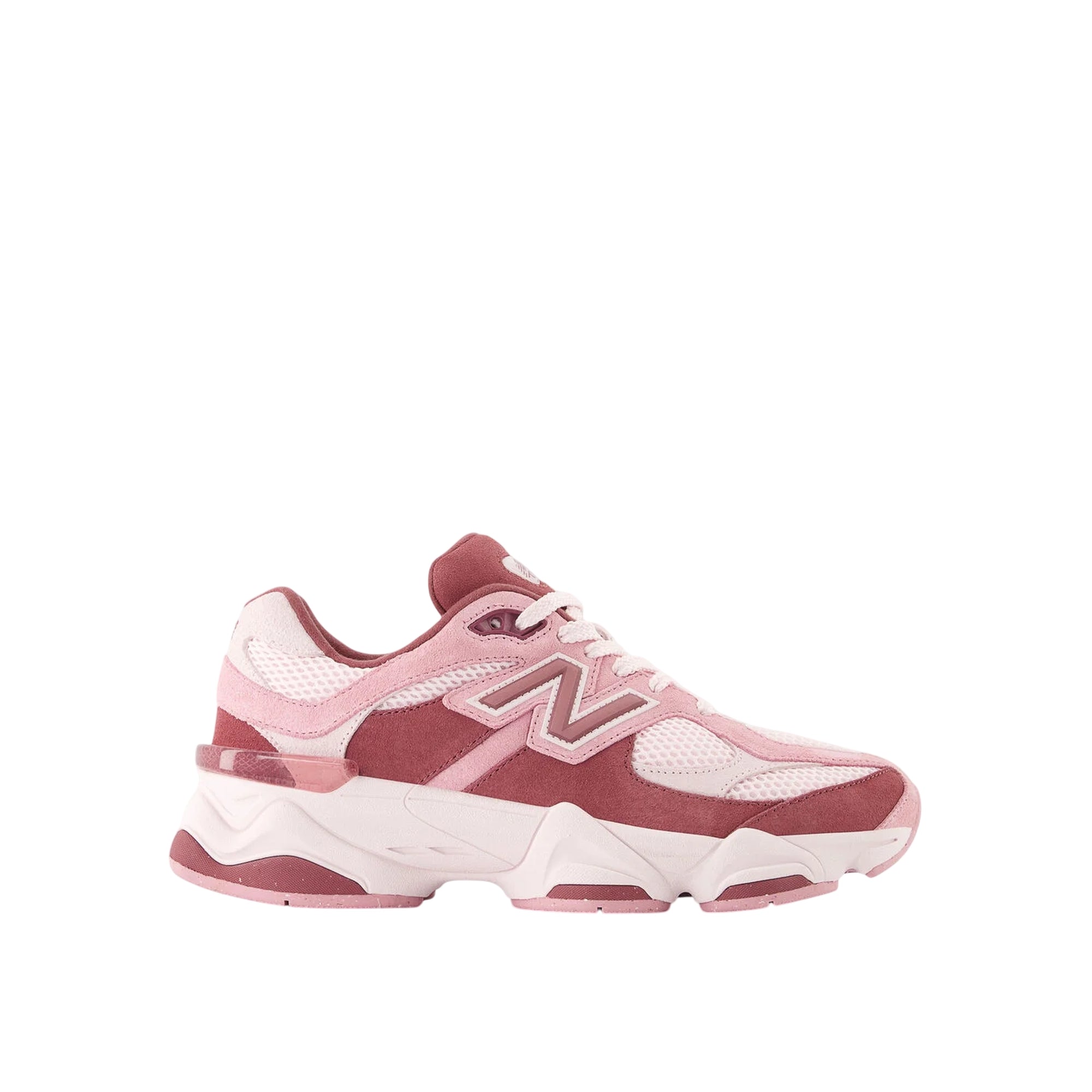 Sneakers Junior Rosa/Rossa, con inserti scamosciati e logo iconico laterale