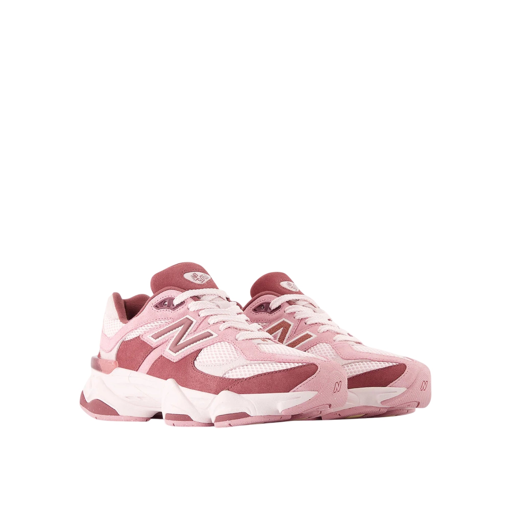 Sneakers Junior Rosa/Rossa, con inserti scamosciati e logo iconico laterale