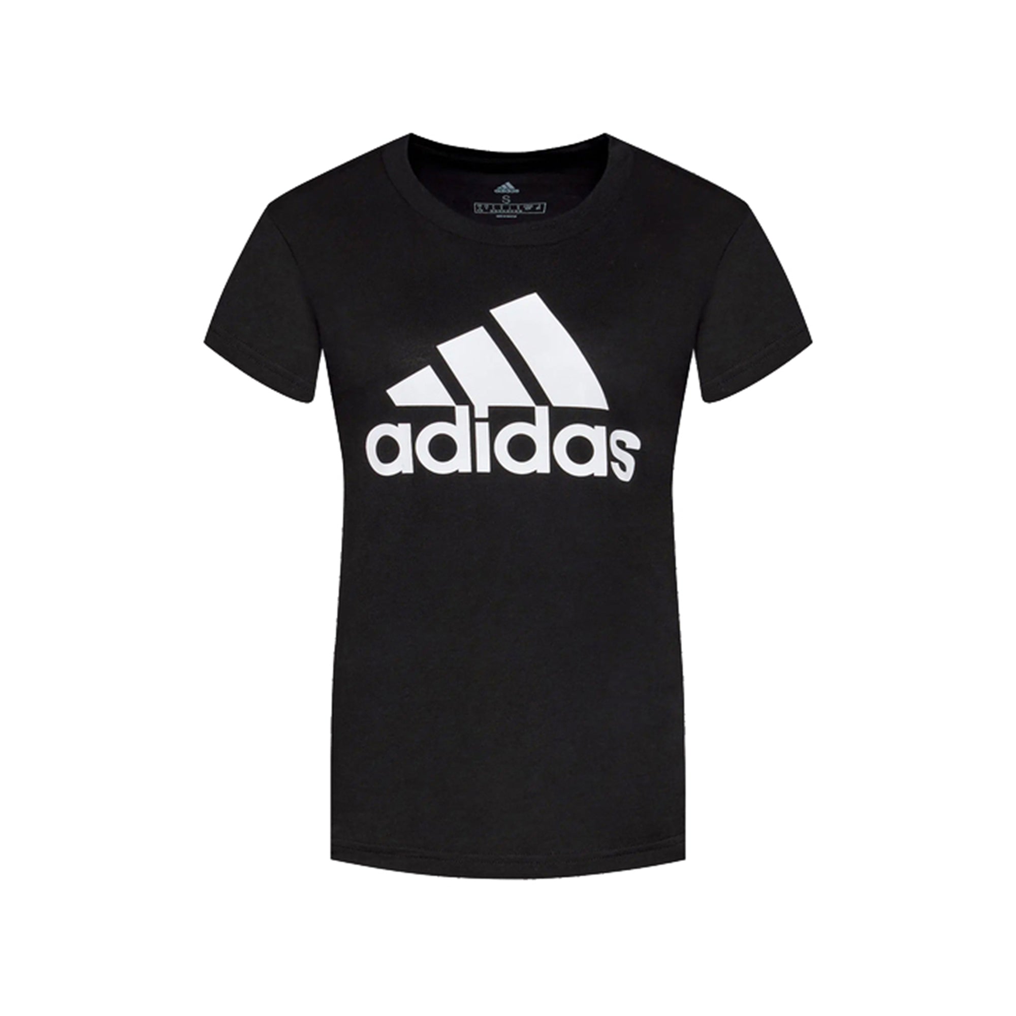 T-shirt Donna Adidas Nera Mezza Manica Girocollo