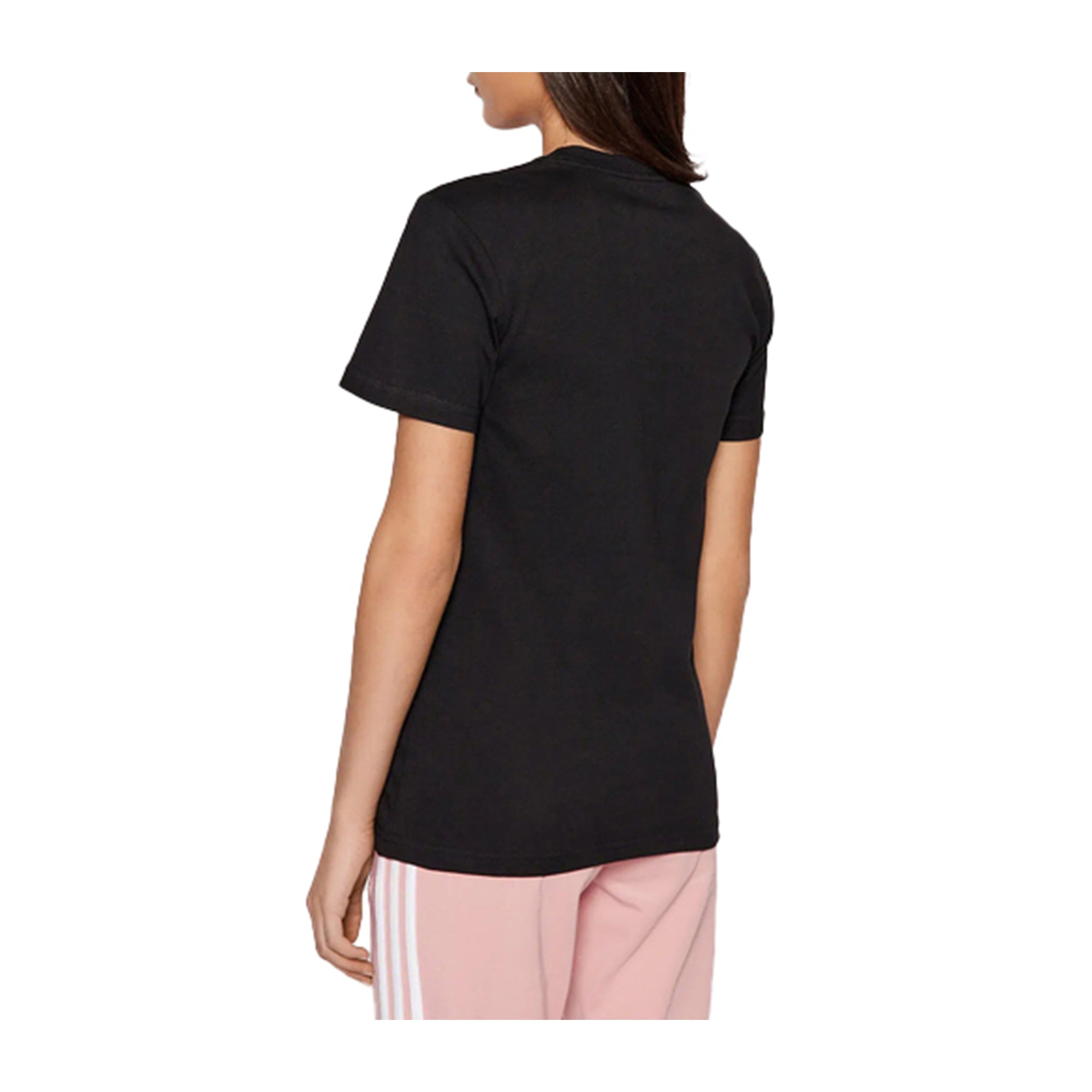 T-shirt Donna Adidas Nera Mezza Manica Girocollo