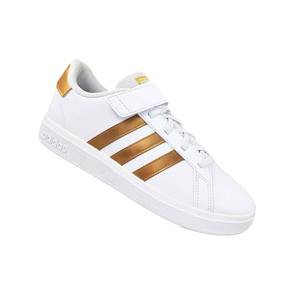 Sneakers Bambina Adidas modello Grand Court 2.0 Bianco/Oro