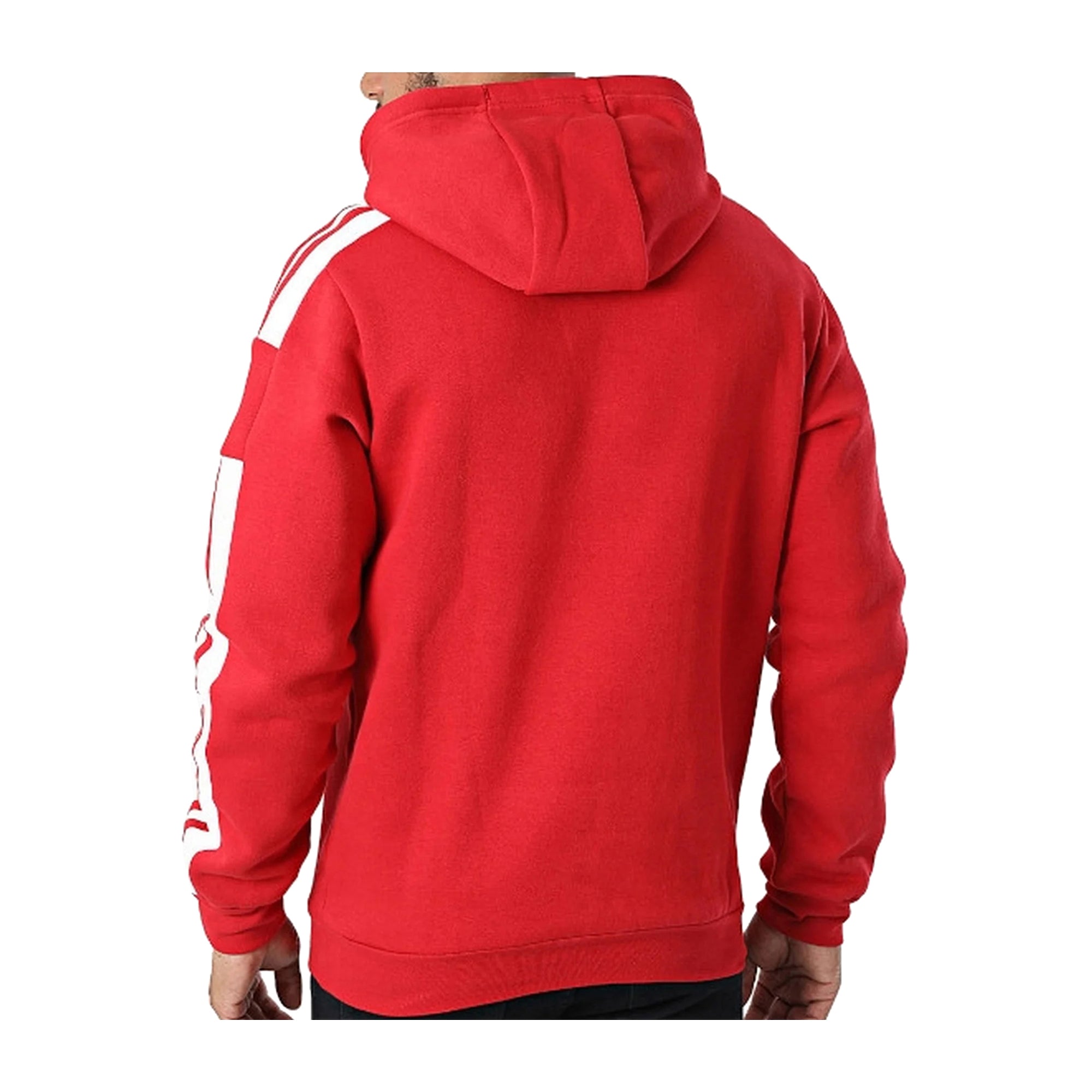 Felpa Uomo Adidas Rossa Strisce iconiche e Cappuccio