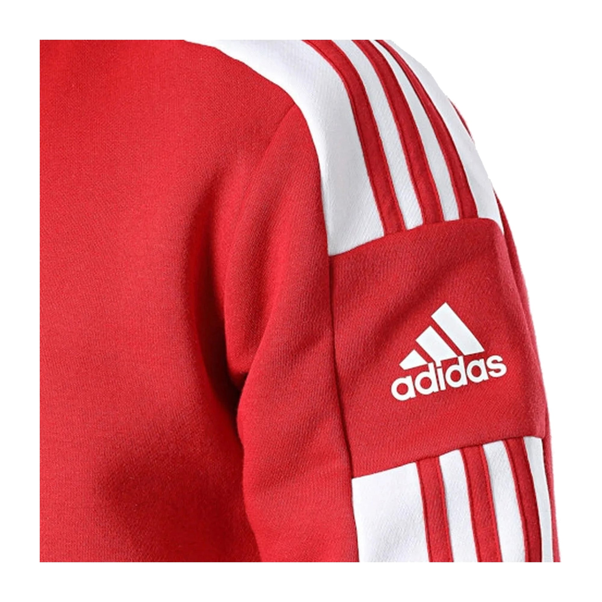 Felpa Uomo Adidas Rossa Strisce iconiche e Cappuccio