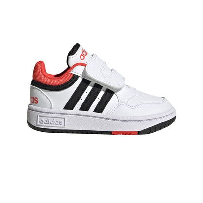 Sneakers Bambino Adidas Hoops 3.0 Bianco e Nero