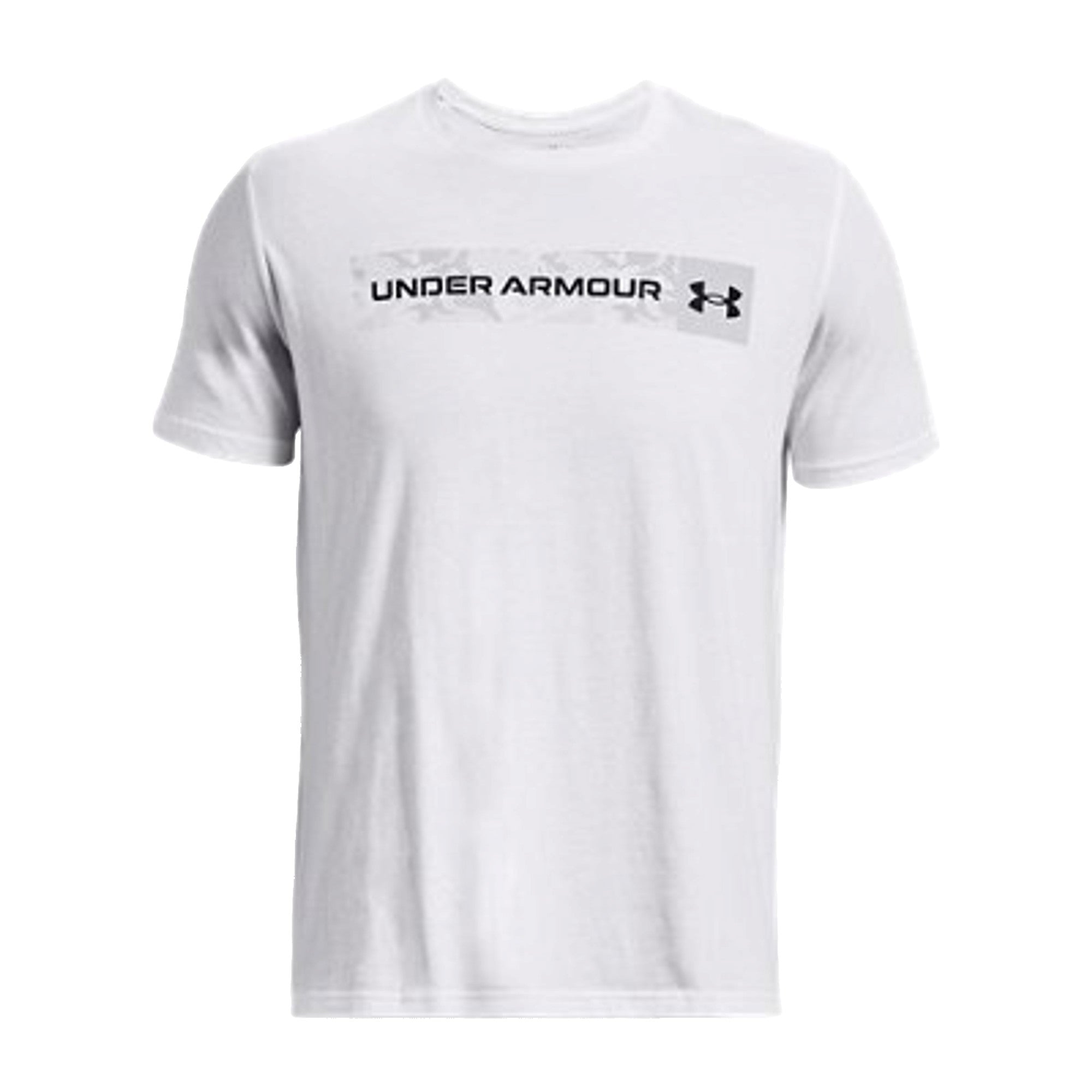 T-shirt Uomo Bianca Camo Chest Stripe