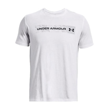 T-shirt Uomo Bianca Camo Chest Stripe