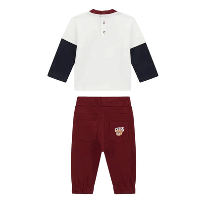 Set Neonato T-shirt manica lunga e Pantalone retro