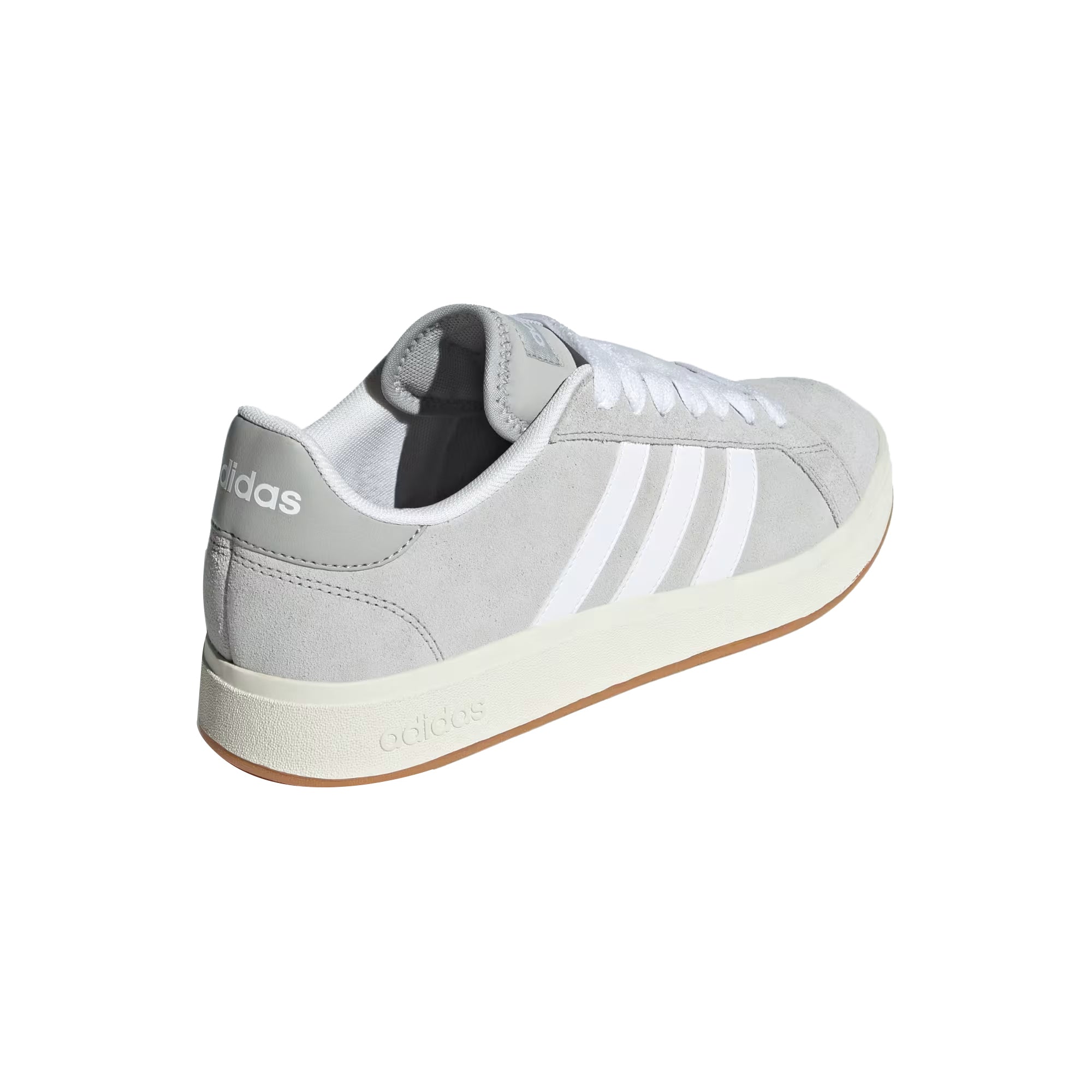 Sneakers Uomo Grand Court Base 00s, con tomaia in pelle e tre strisce iconiche laterali