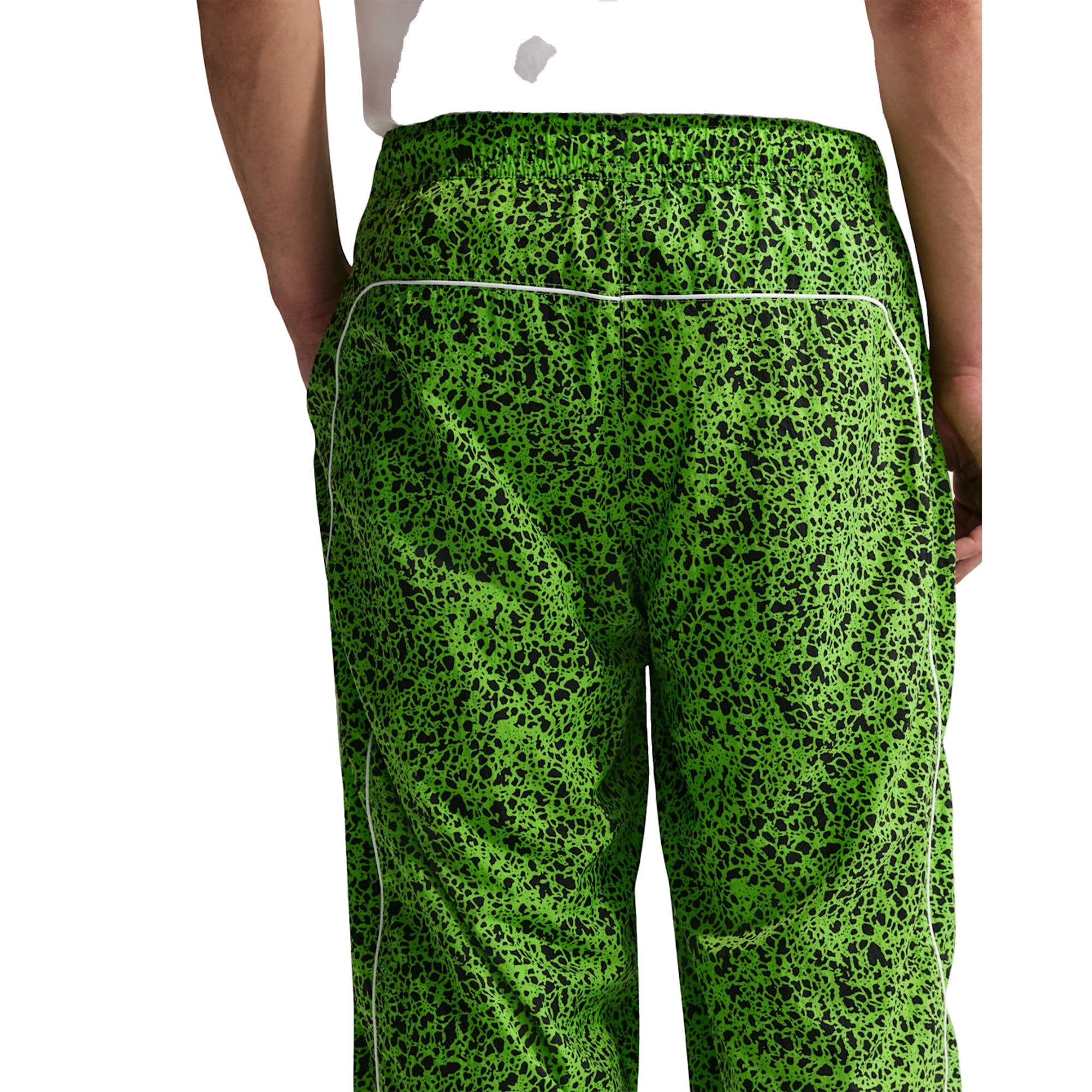 Pantalone stampato Uomo in tessuto taffetà retro
